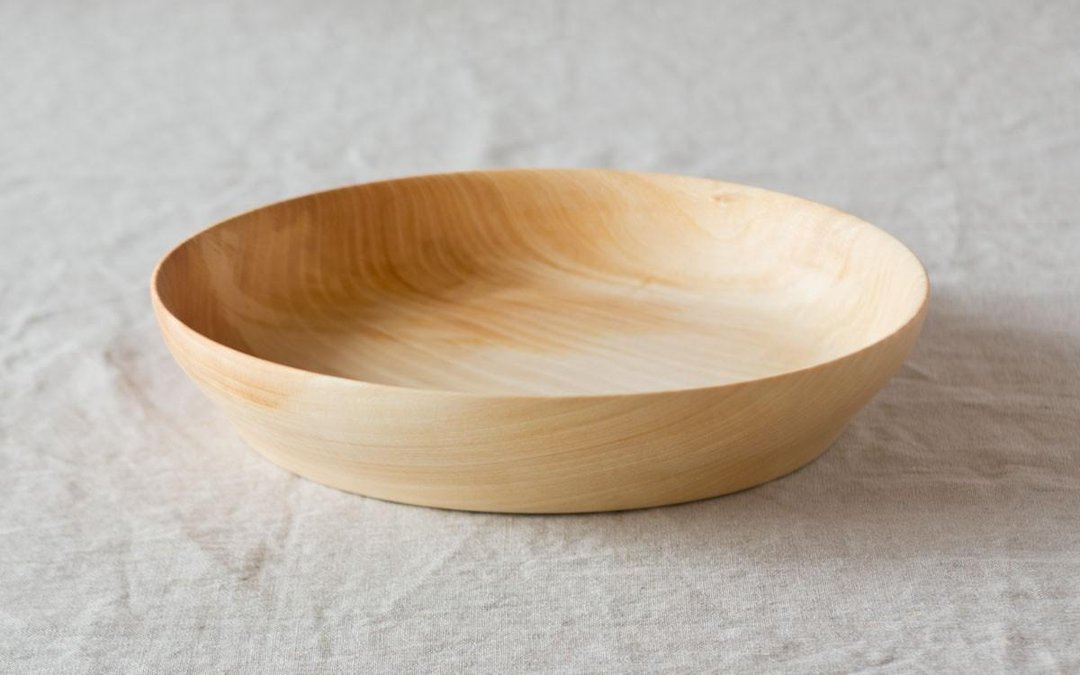 Of the tree to taste the four seasons bowl (large) chestnut 22.5cm (Minna tool # 03) - 碗 - 木头 咖啡色