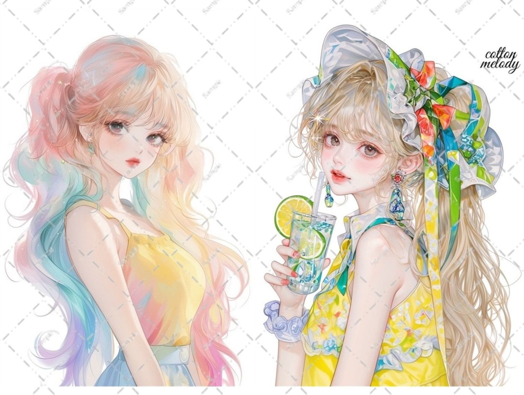 原创贴纸 no.6575 人物贴纸 原创贴纸 人物贴纸 女孩贴纸 原创人物贴纸 - 贴纸 - 纸 