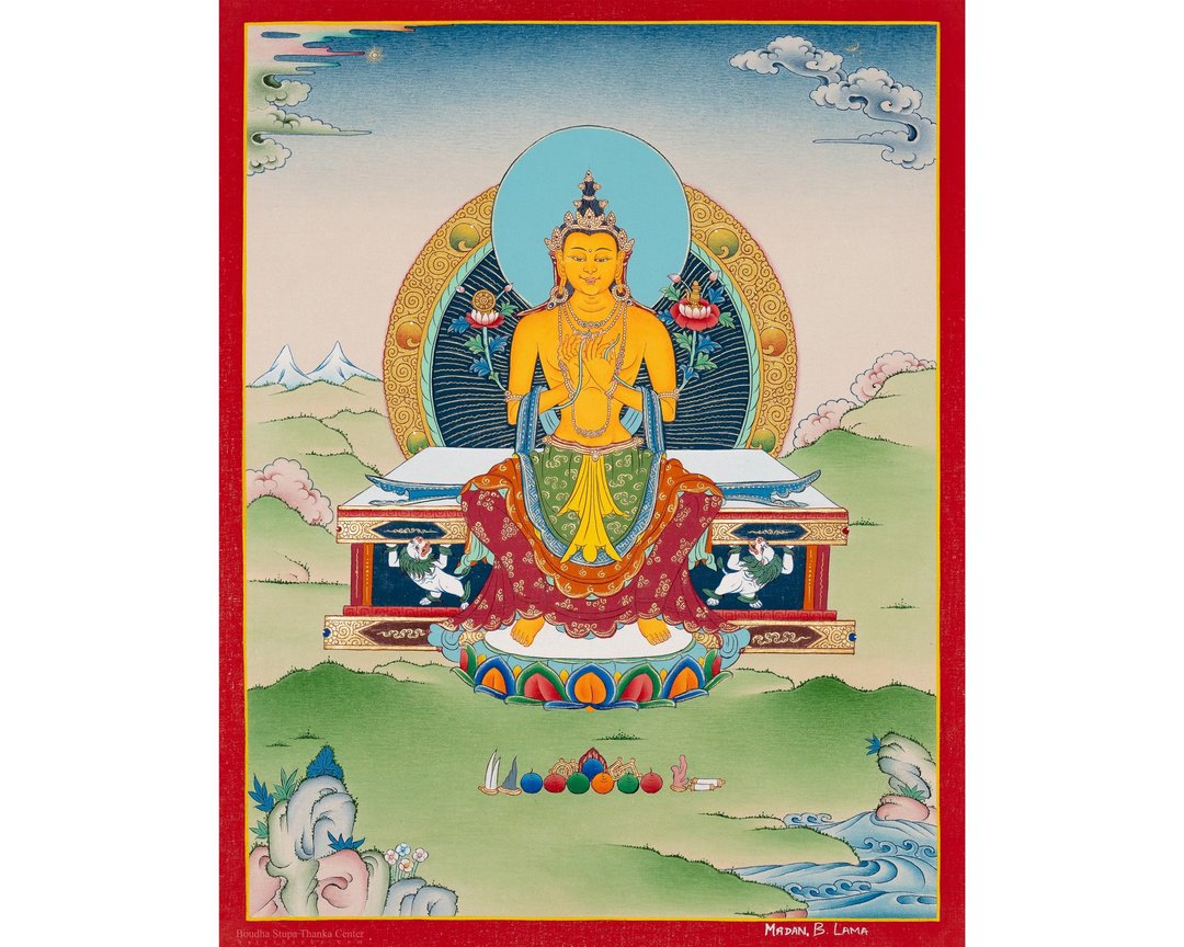 藏传弥勒佛唐卡艺术 - 墙贴/壁贴 - 其他材质 多色