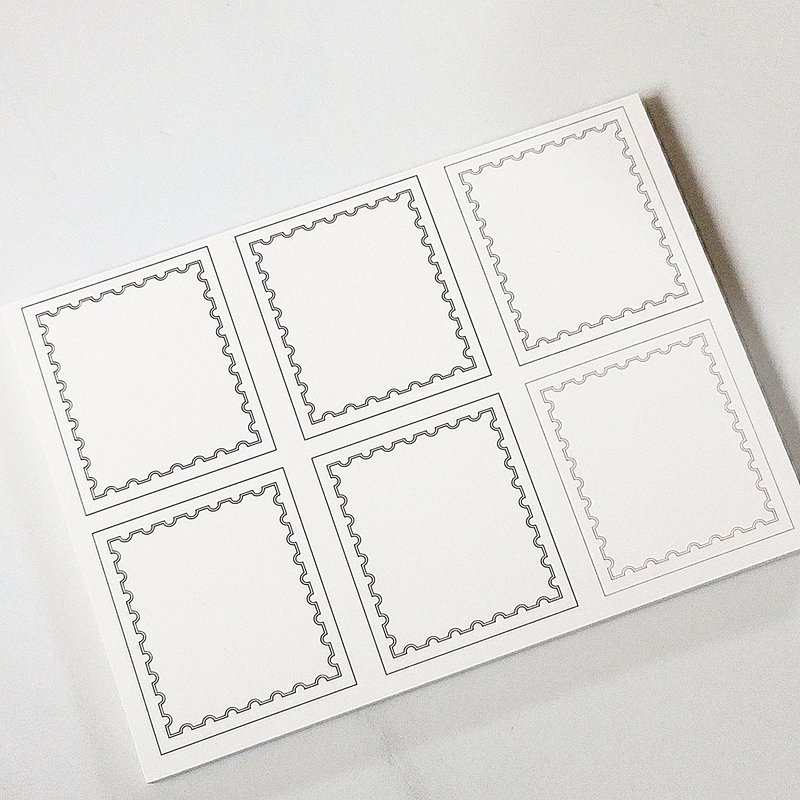 邮票边框纸 - 便条纸/标签贴 - 纸 