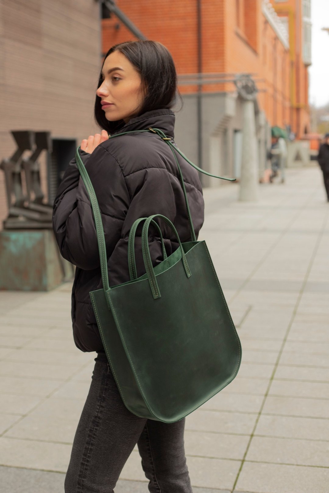 Leather crossbody bag, leather purse, cross body bag - 手提包/手提袋 - 真皮 多色