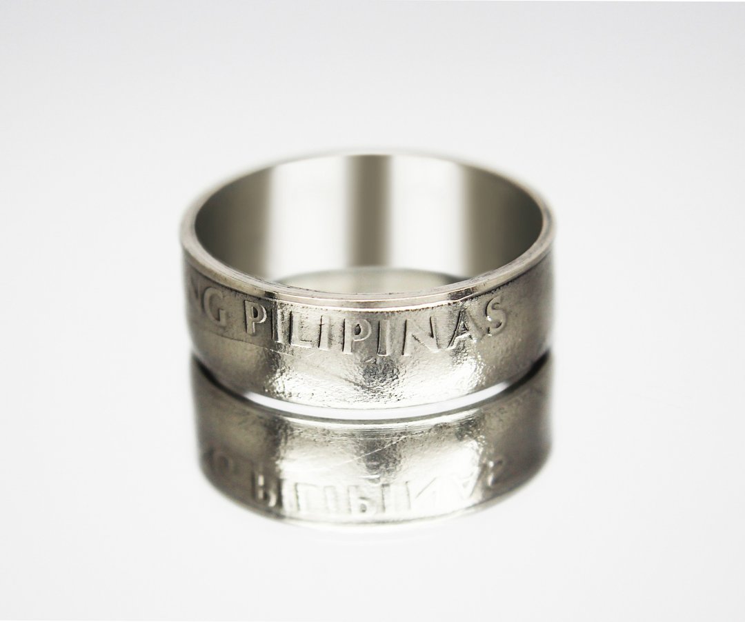 Philippines Coin Ring 50 Sentimos 1983-1990 philippines peso ring filipino gift - 戒指 - 其他金属 