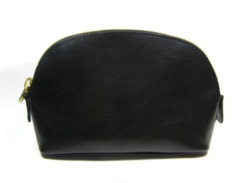 Porch　 Buffalo leather - 化妆包/杂物包 - 真皮 黑色