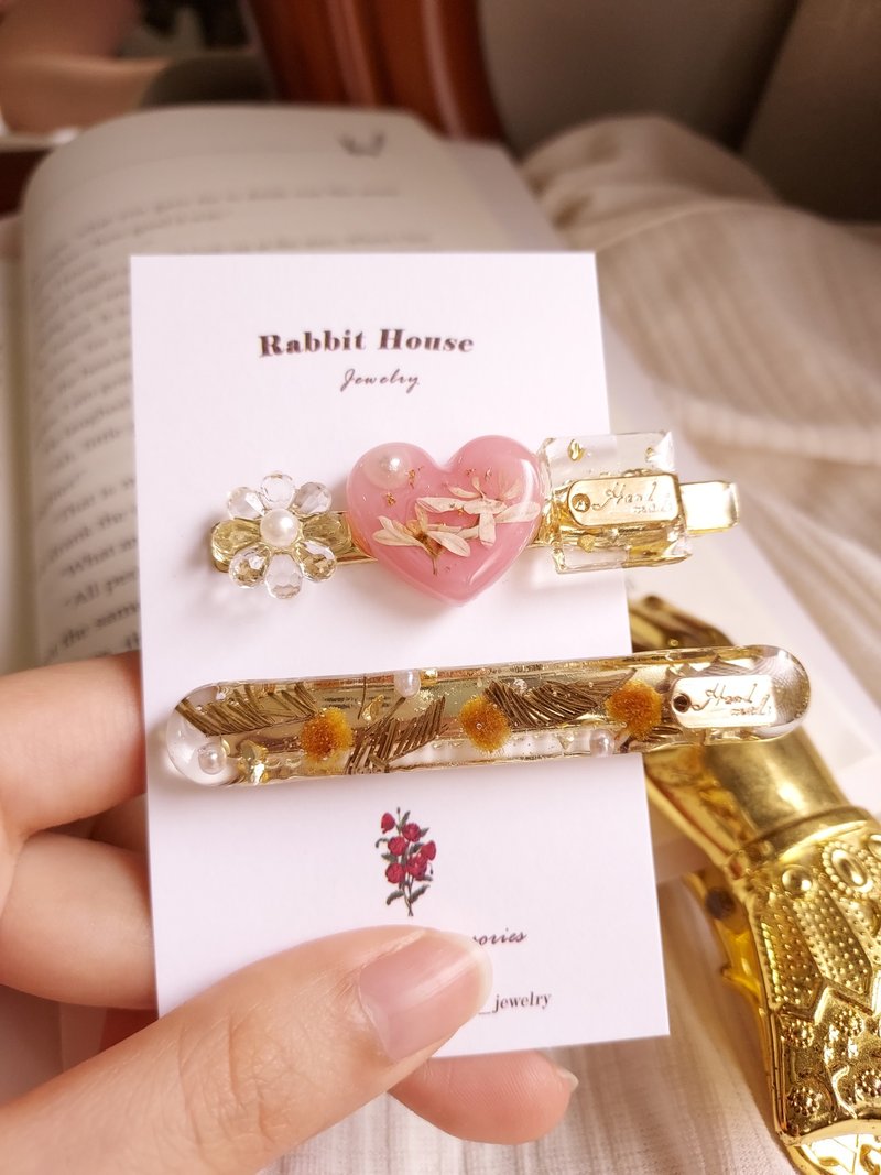 秋莳系列发夹 - 发饰 - 树脂 多色