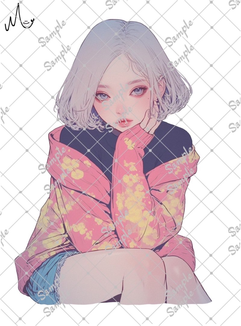 原创人物贴纸 - 贴纸 - 纸 