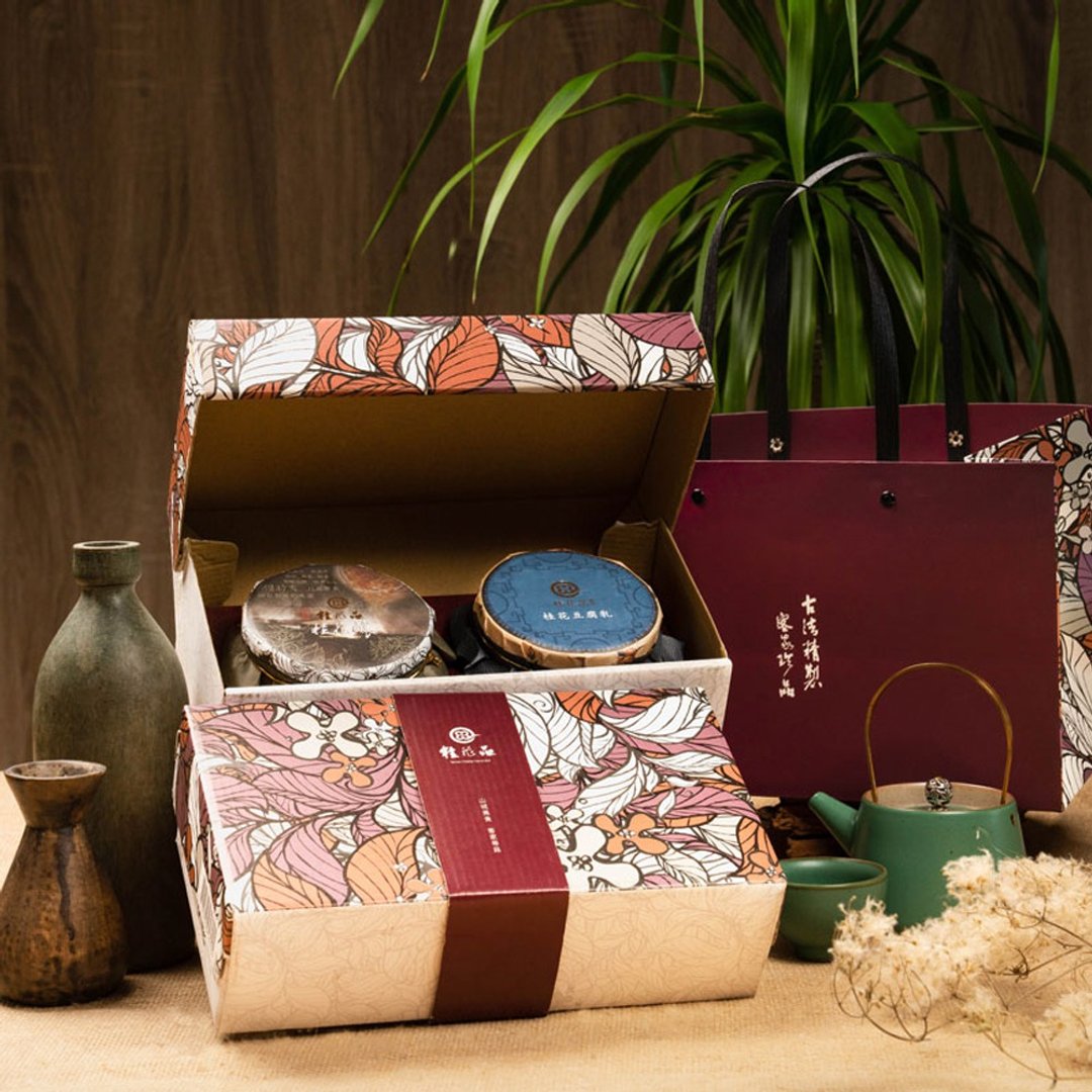 【富贵双飨】Pure Delight Gift Set(桂花酿460g+豆腐乳400g) - 其他 - 新鲜食材 粉红色