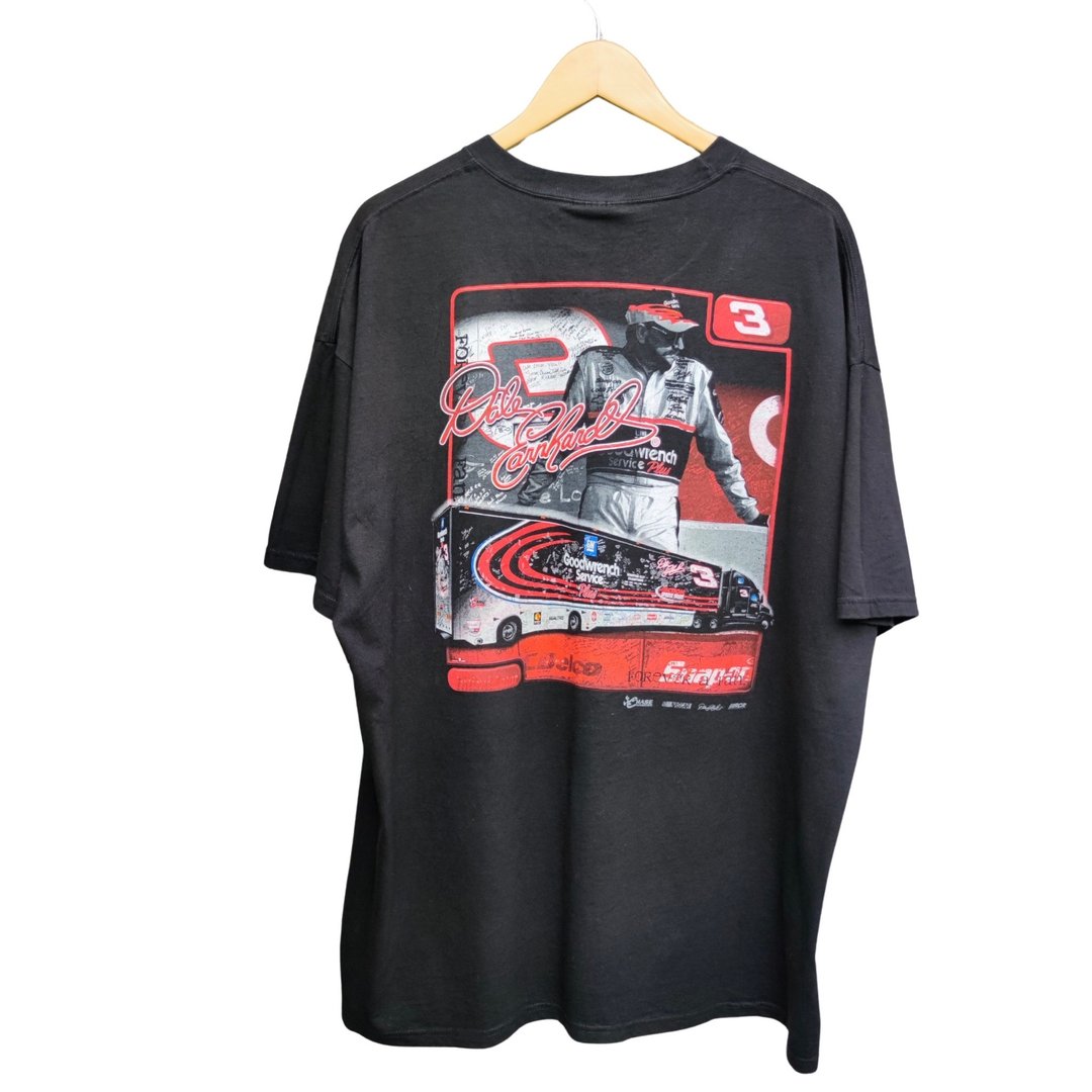 复古 Dale Earnhardt 永远的男人 威胁者 NASCAR T 恤 - 男装上衣/T 恤 - 棉．麻 黑色