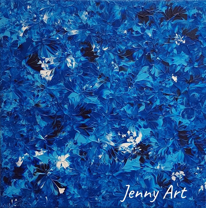 海蓝 系列 无框画 抽象画 画作 挂画 居家摆设 居家生活 - 海报/装饰画/版画 - 其他材质 蓝色