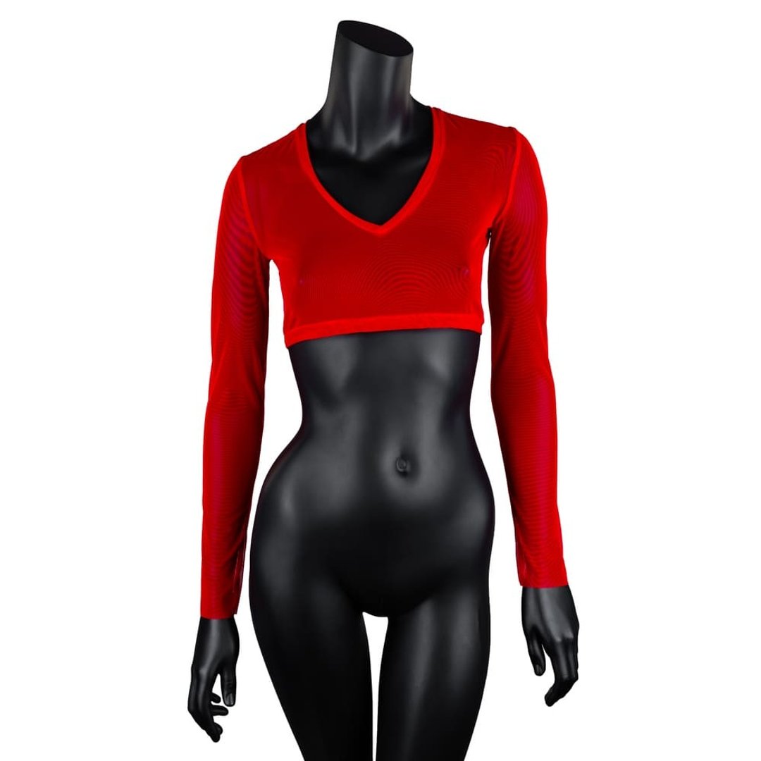 Succubus Mesh Top Red - 女士内衣裤 - 其他材质 红色