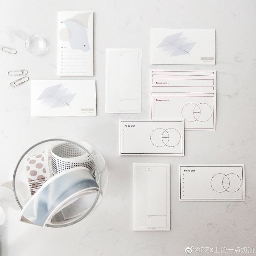 MarkyPuppy  实用 简约 百搭 基础款 便签 手帐便签 素材纸 - 笔记本/手帐 - 纸 