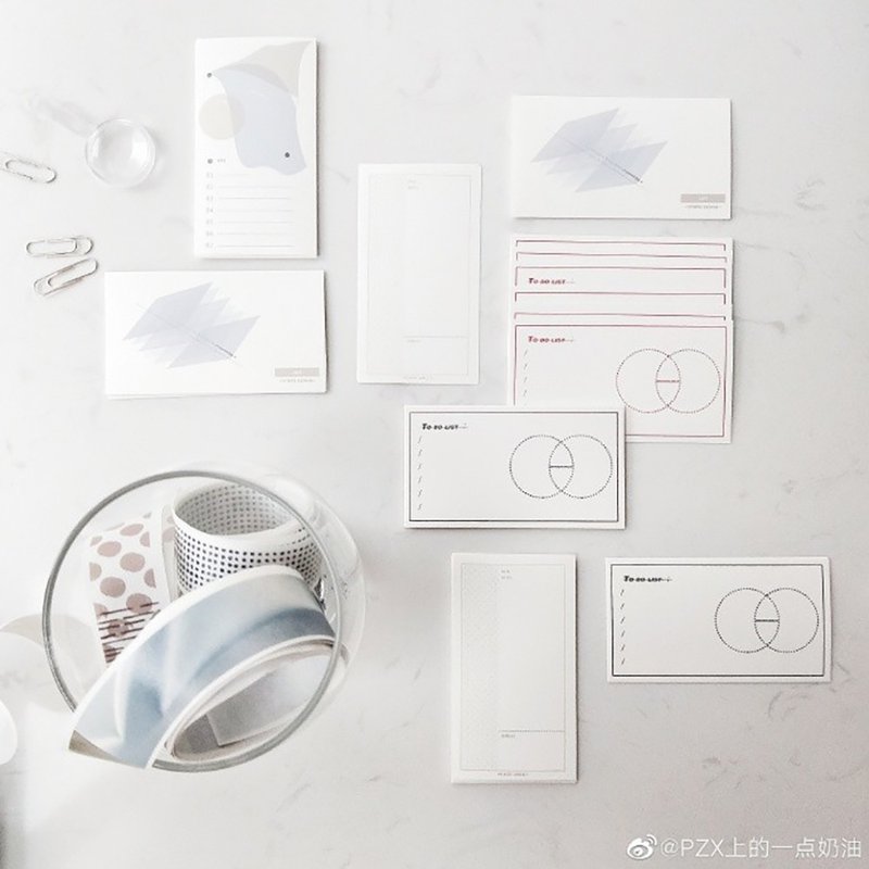 MarkyPuppy  实用 简约 百搭 基础款 便签 手帐便签 素材纸 - 笔记本/手帐 - 纸 