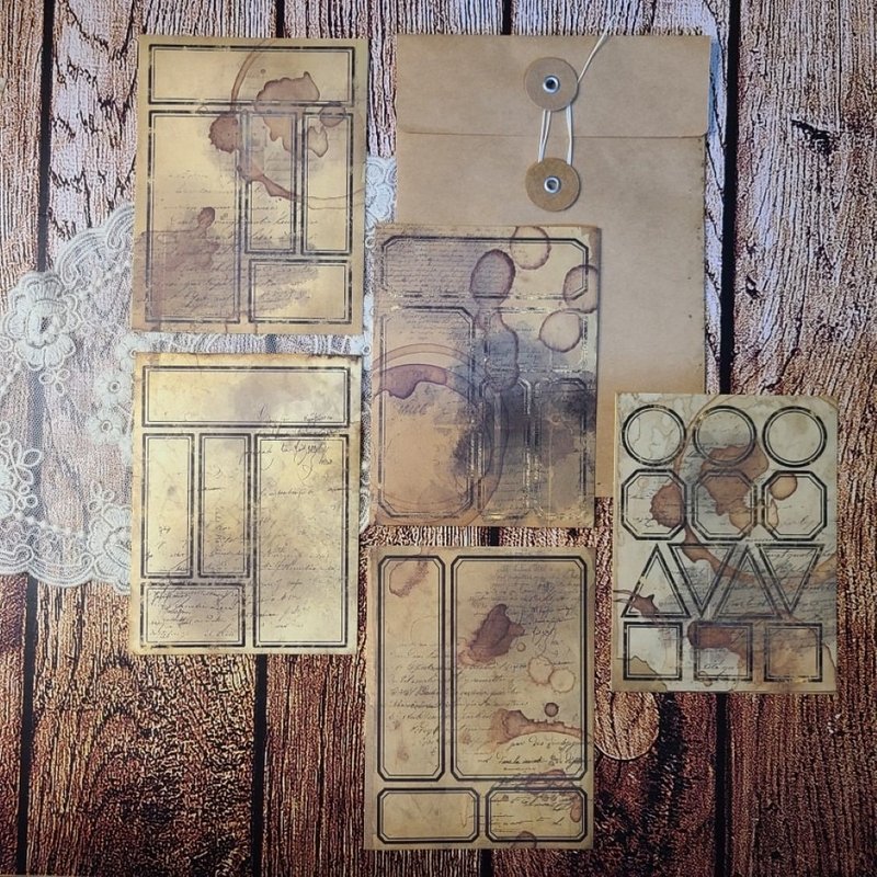 优质的。八月标签 - 贴纸 - 纸 绿色