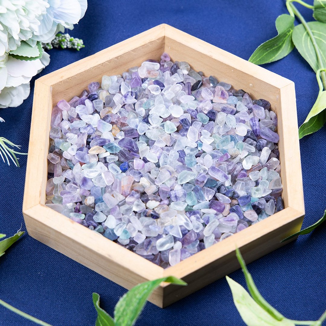 天然萤石碎石招财桃花紫水晶海蓝宝绿松石白水晶海蓝宝蓝砂石橄榄 - 其他 - 其他材质 
