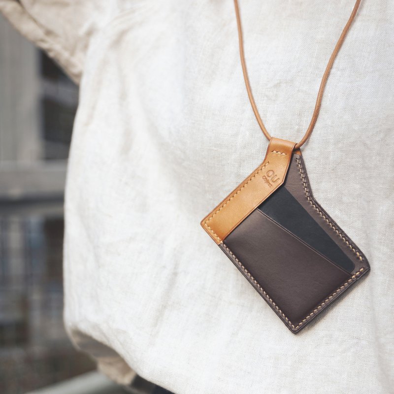偶物 /// 来点不一样的 斜挂识别证 证件套 挂颈卡套 双面感应 - 证件套/卡套 - 真皮 