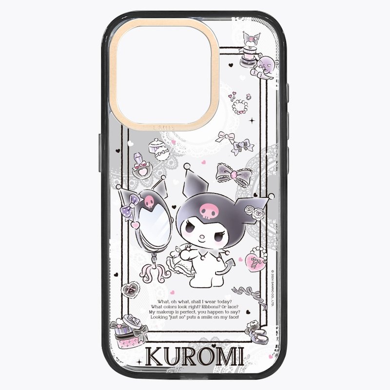 酷洛米 爱穿搭 透黑框 标准/磁吸版 iPhone 16 15 14 13 Pro Max - 手机壳/手机套 - 环保材料 白色