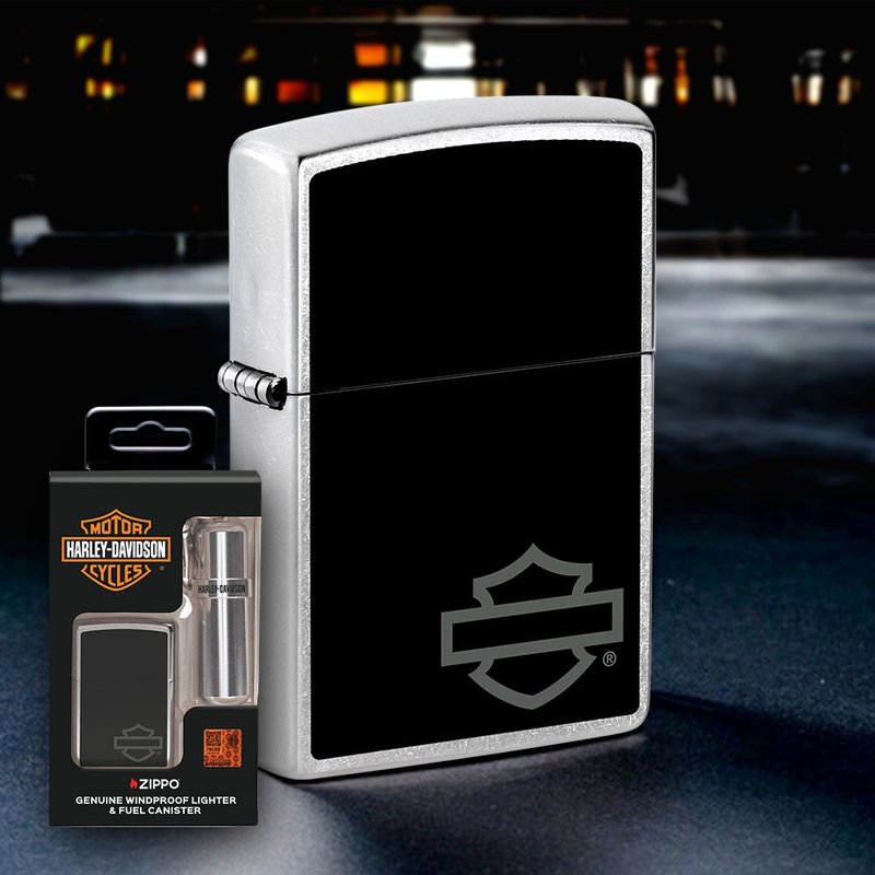 【ZIPPO官方旗舰店】Harley Davidson防风打火机+打火机补充瓶 - 其他 - 铜/黄铜 银色