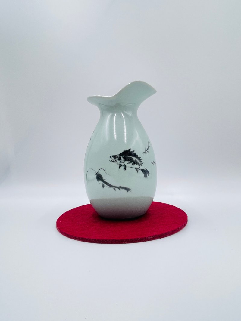 汝窑手工小花插 - 摆饰 - 瓷 白色