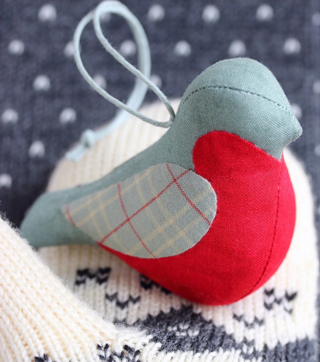 PDF Bullfinch Christmas Ornament Sewing Pattern - 手工艺教程/工具书 - 其他材质 
