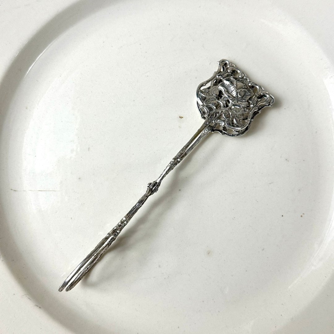 50634-绝美欧洲古董800纯银点心蛋糕夹 - 茶具/茶杯 - 纯银 