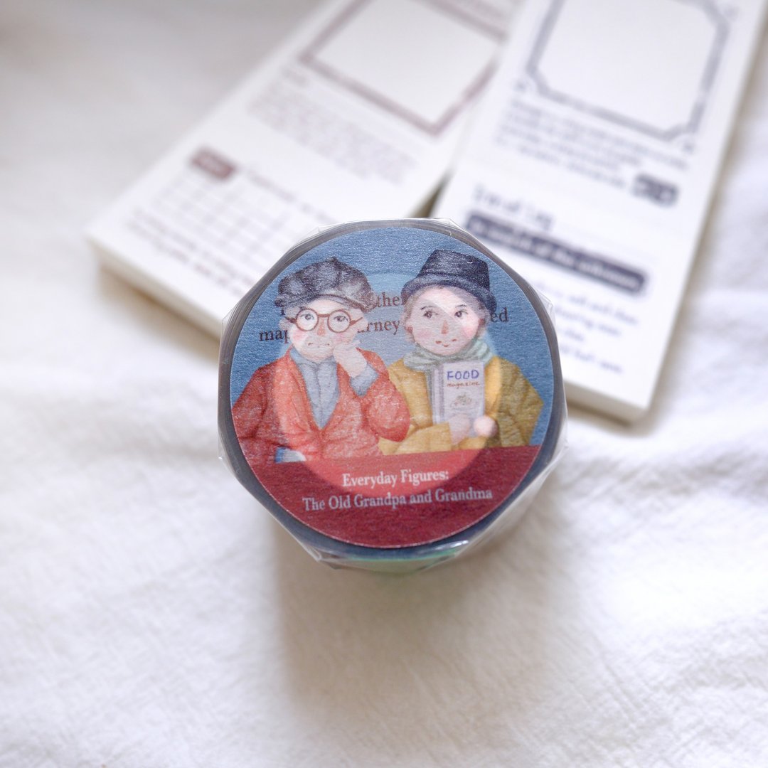 The Old Grandpa and Grandma-3.5cm亮面PET胶带 - 纸胶带 - 塑料 