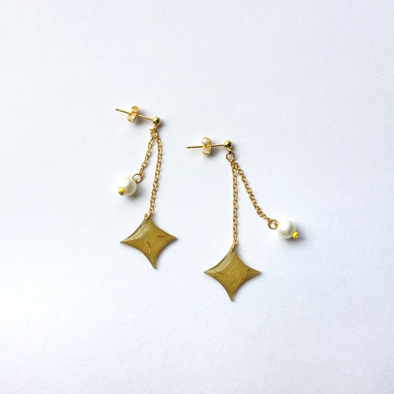 圣诞装饰夹式/针式耳环 - 耳环/耳夹 - 树脂 透明