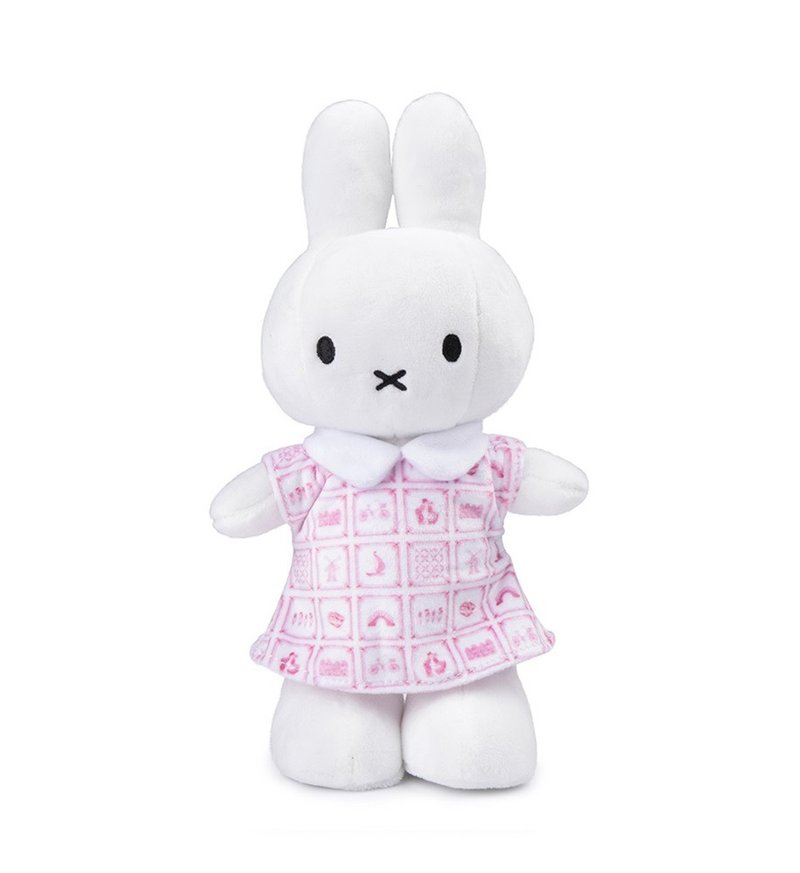 荷兰 Bon Ton Toys | Miffy 米飞兔 娃娃 粉红洋装 24cm - 玩偶/公仔 - 其他材质 粉红色