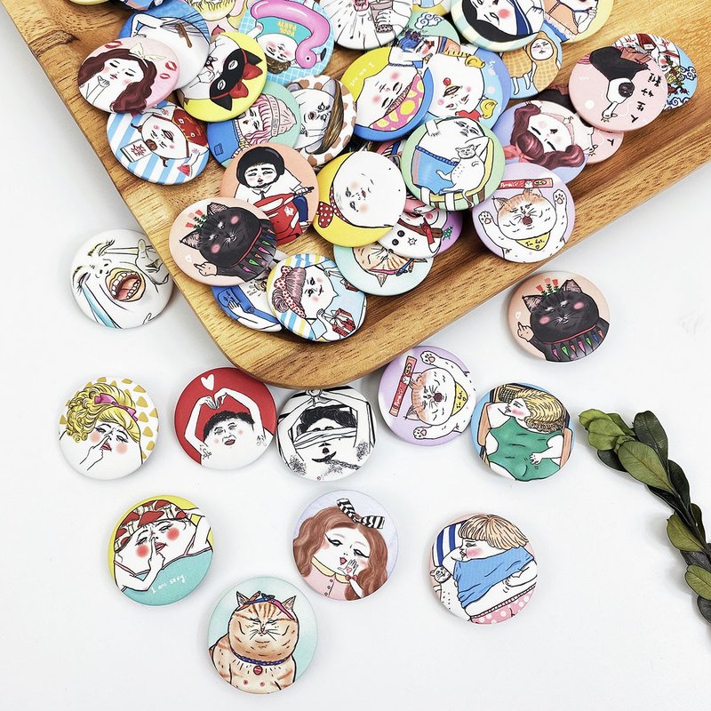 蛋定人生 小徽章- 88款 - 徽章/别针 - 塑料 多色