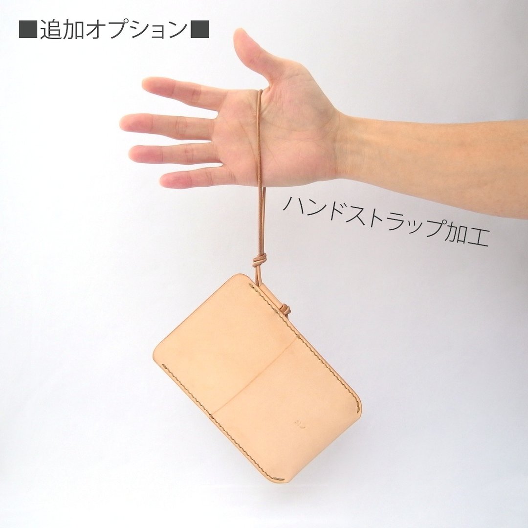 【Charged Option】 Hand Strap for Smartphone Case【spot / すぽっと】 - 手机壳/手机套 - 真皮 咖啡色