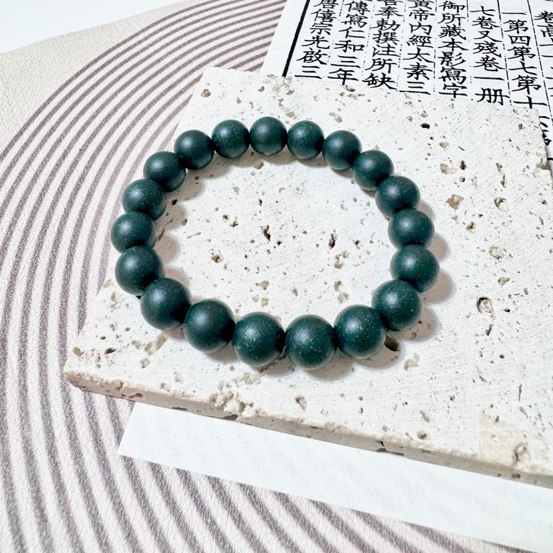 10mm梦灵香珠中药合香珠手链/开运招财/疗愈/母亲节礼物/送礼 - 手链/手环 - 植物．花 绿色