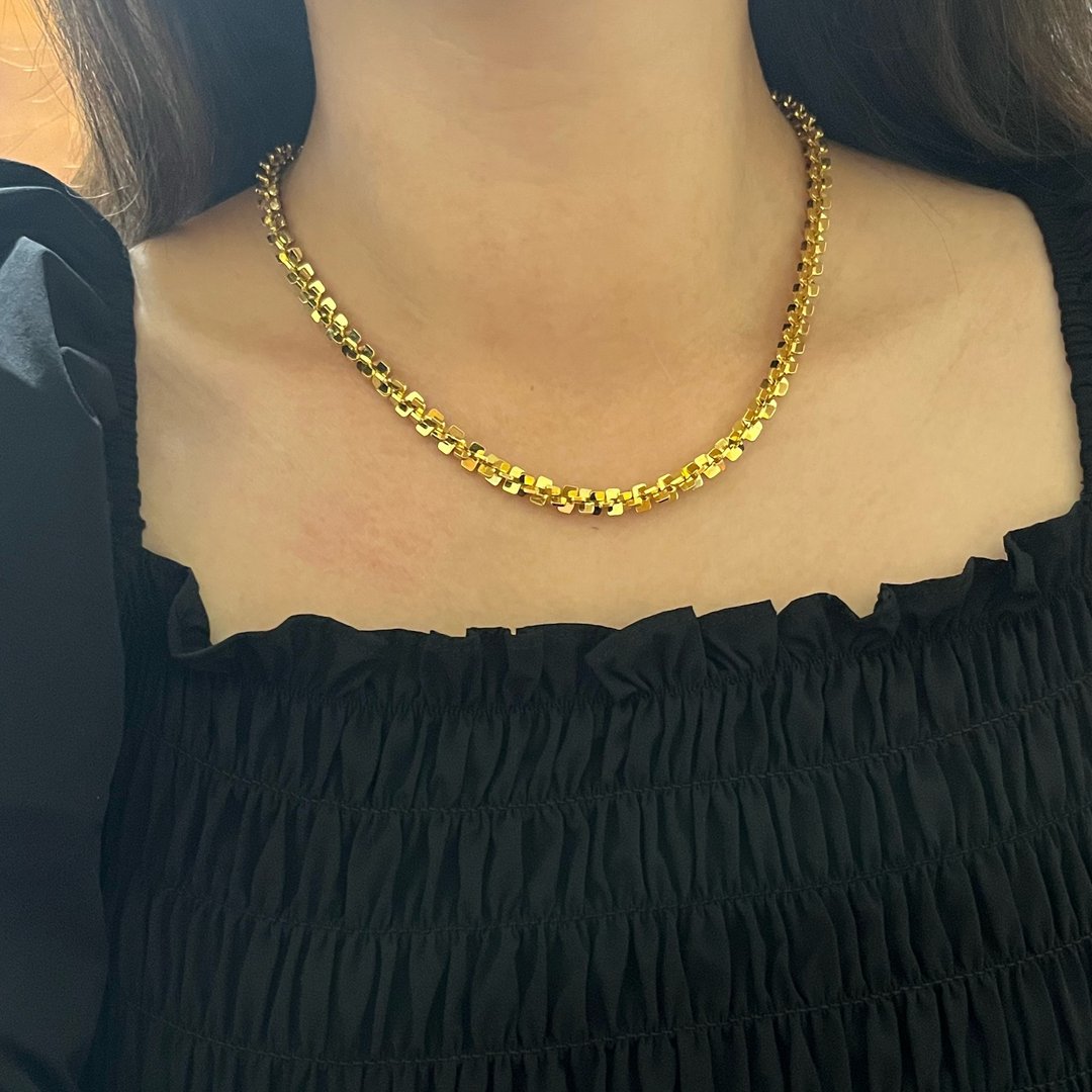 •Duchess•  Anne Klein 金色方块感项链 - 项链 - 其他金属 金色