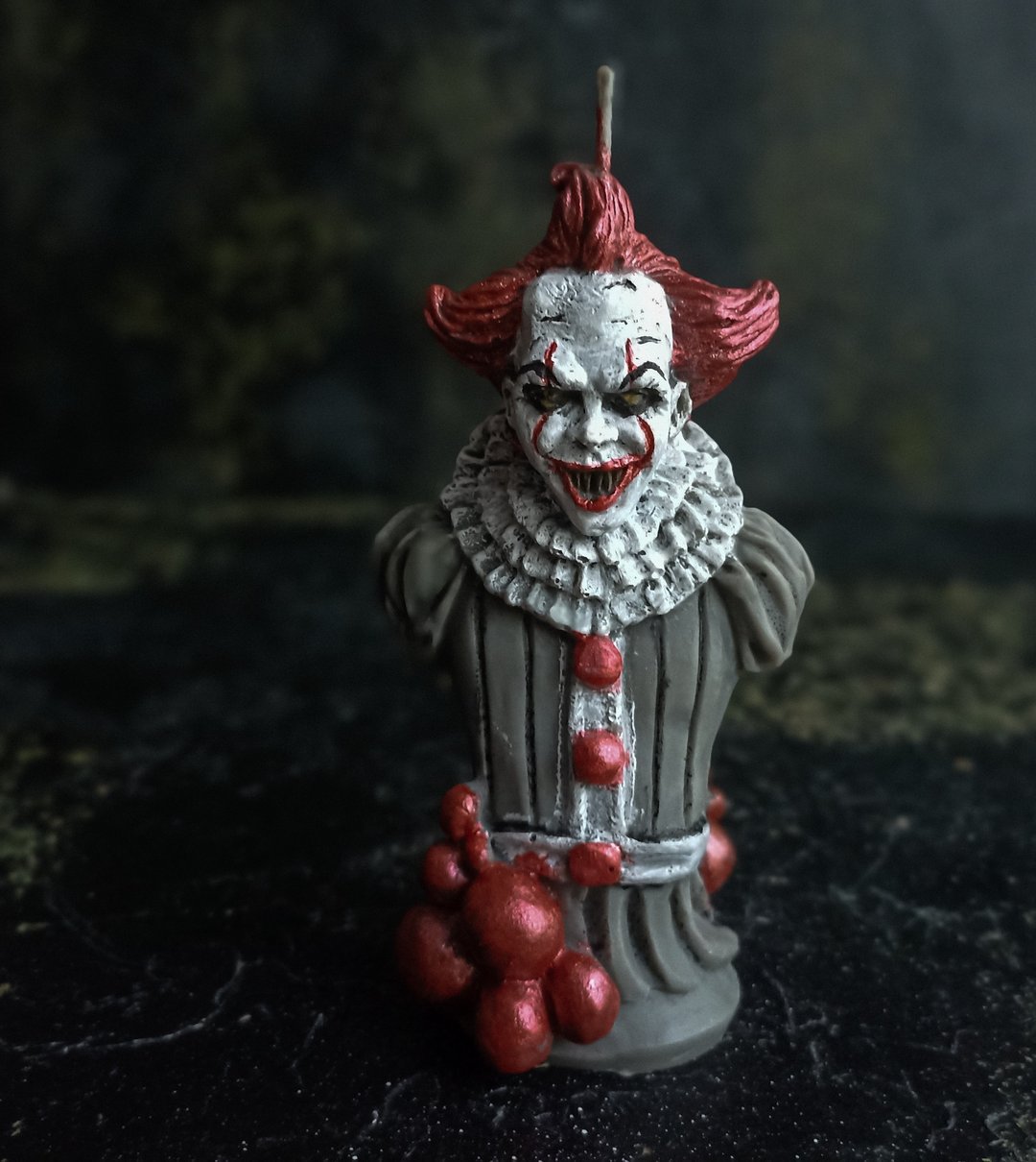 Peni Ways candle, horror candles, Halloween party decorations - 蜡烛/烛台 - 蜡 灰色