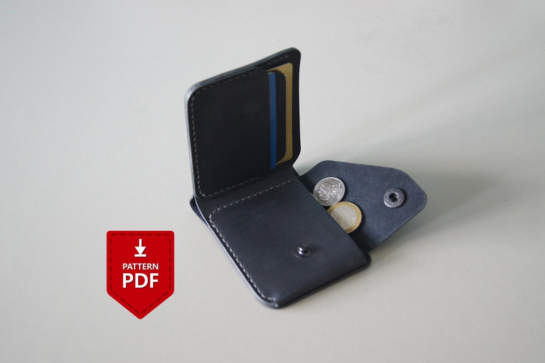 DIY Digital file pattern/ template leather befold wallet PDF 图案模板数字文件pdf - 手工艺教程/工具书 - 其他材质 