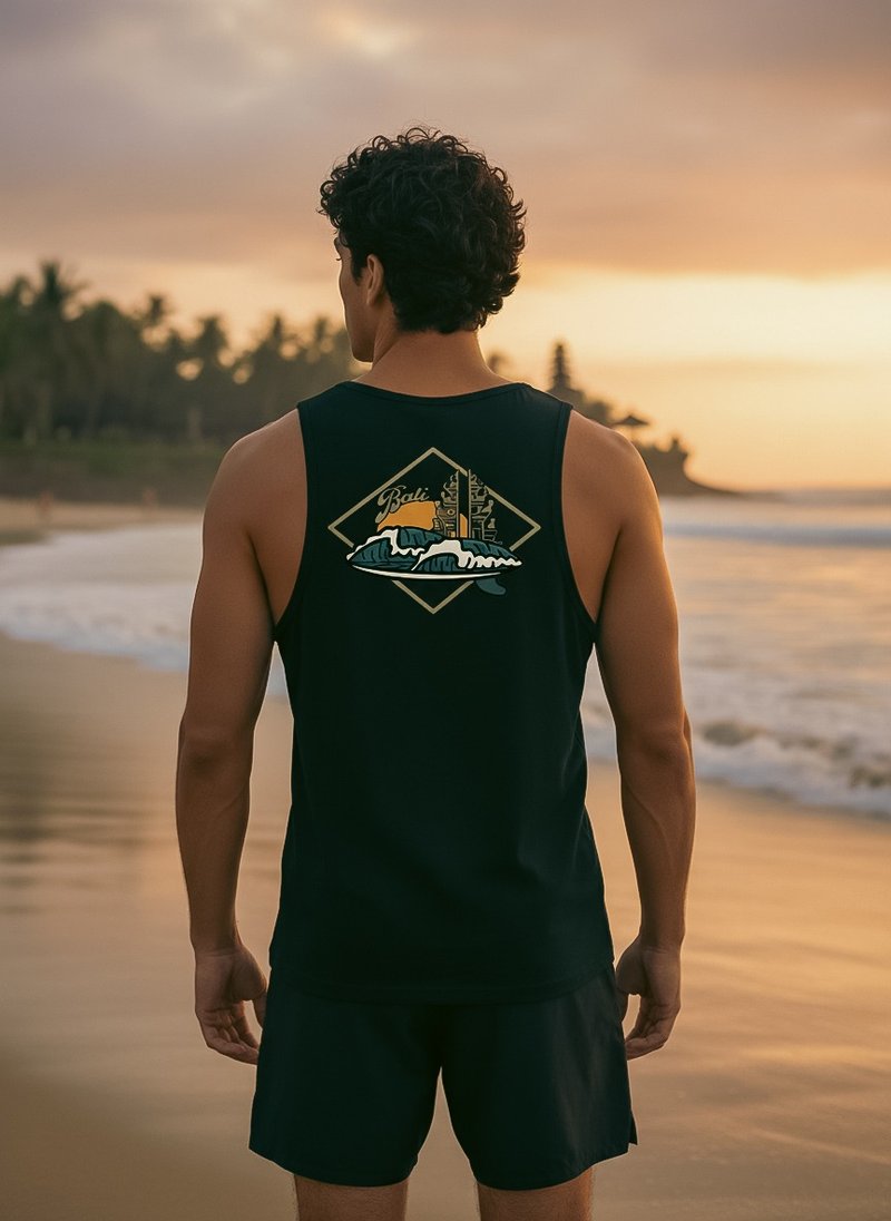 HAGWOUTDOOR Island Series Tank 岛屿系列背心-Bali峇里岛 - 男装背心 - 棉．麻 