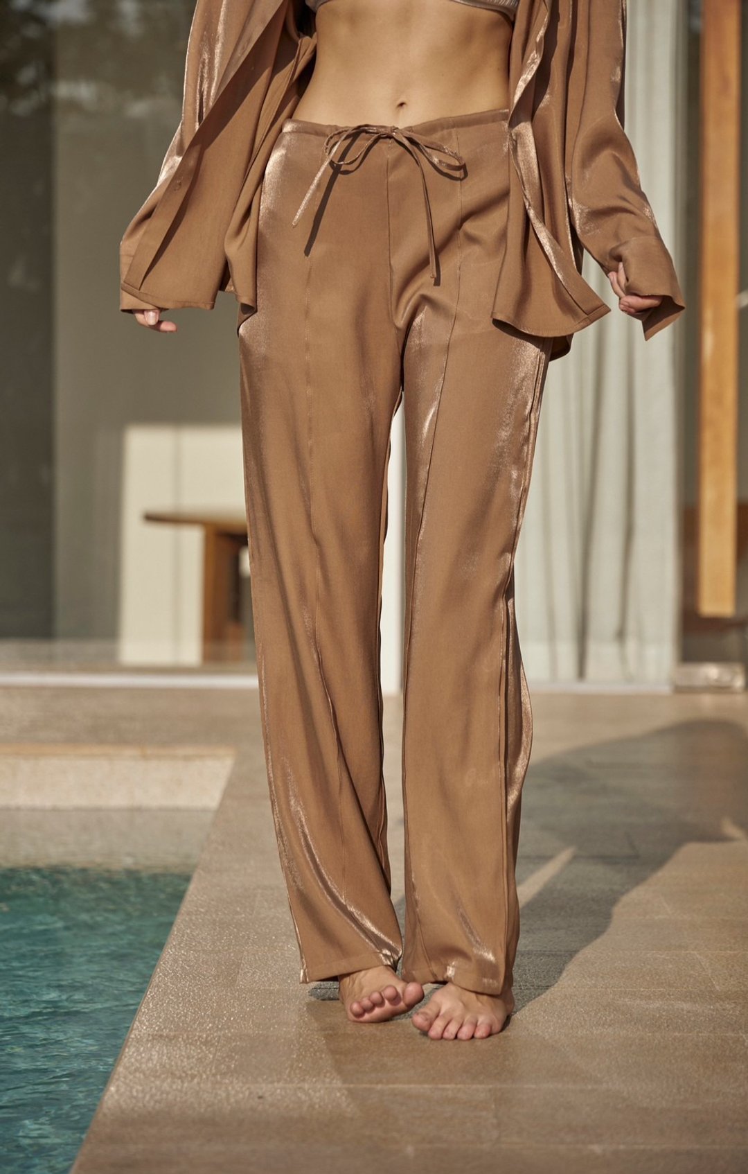 Bayday l ADDISON PANTS l Sand Dune - 女装长裤 - 其他材质 