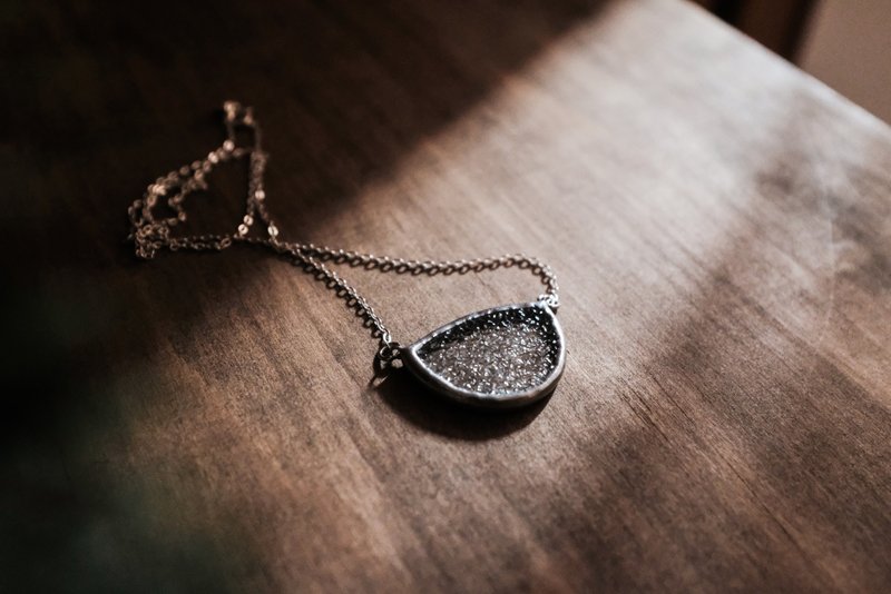 透明 |  香梨花双耳玻璃项链 - 项链 - 玻璃 透明