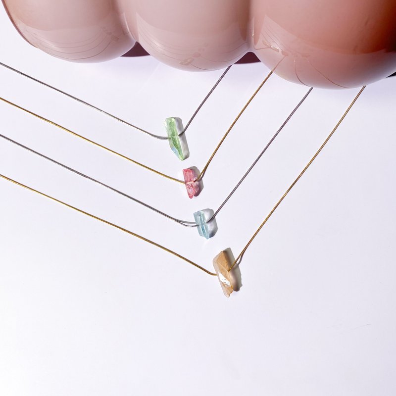 蛇骨链石英项链 - 项链 - 石头 多色