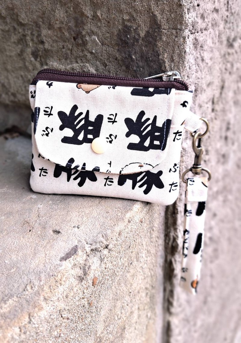 卡皮啪零钱包~限量独家 - 零钱包 - 棉．麻 白色