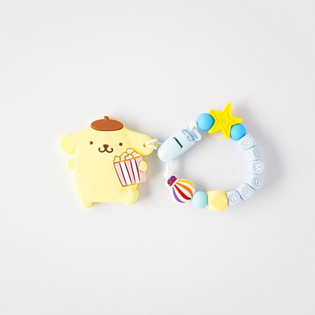 pompom 星星 热气球 布丁狗固齿器(礼盒另购) / 定制化奶嘴链 - 玩具/玩偶 - 其他材质 多色