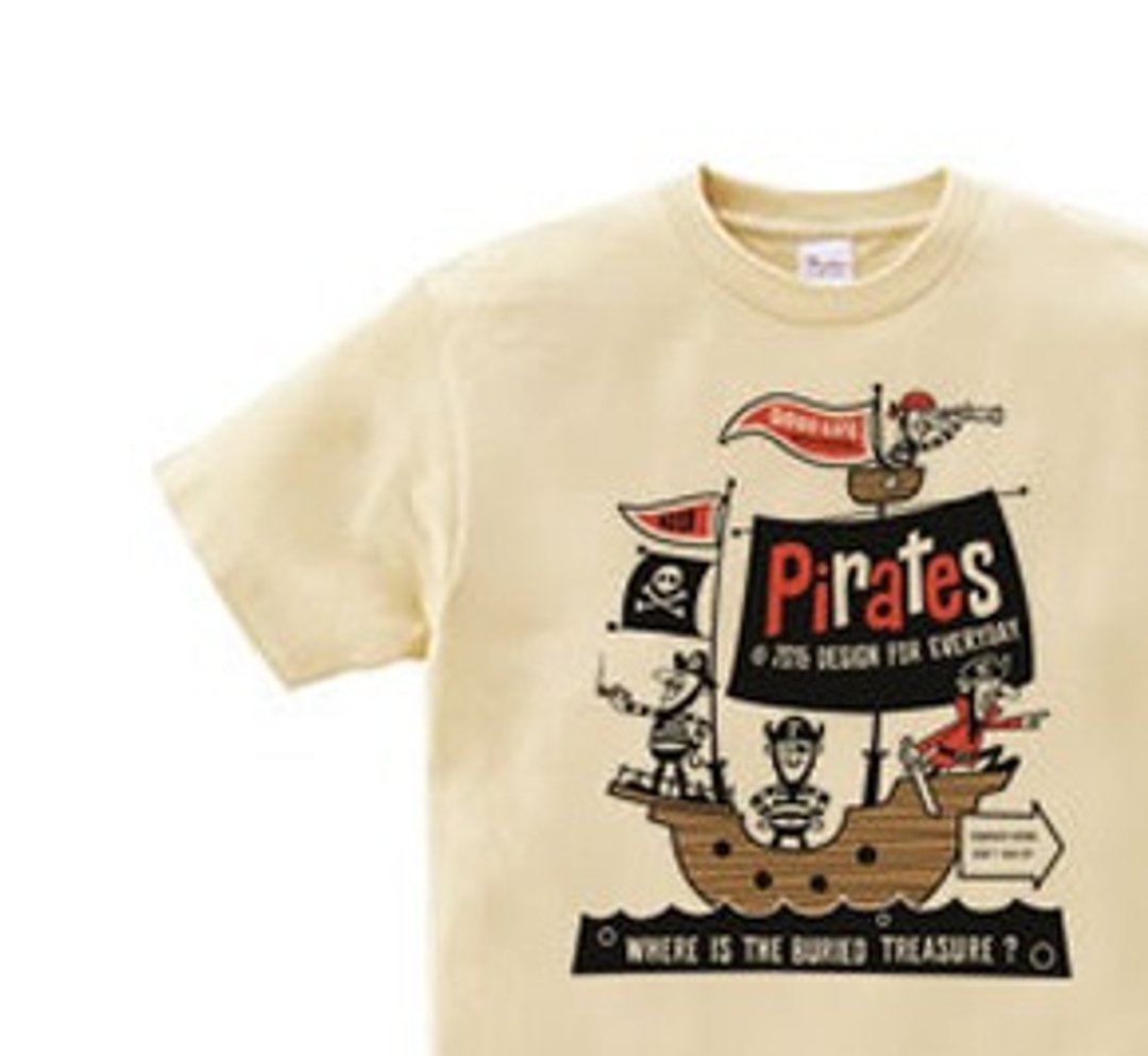 Pirate ship WS ~ WM • S ~ XL T-shirt order product] - 中性连帽卫衣/T 恤 - 棉 卡其色