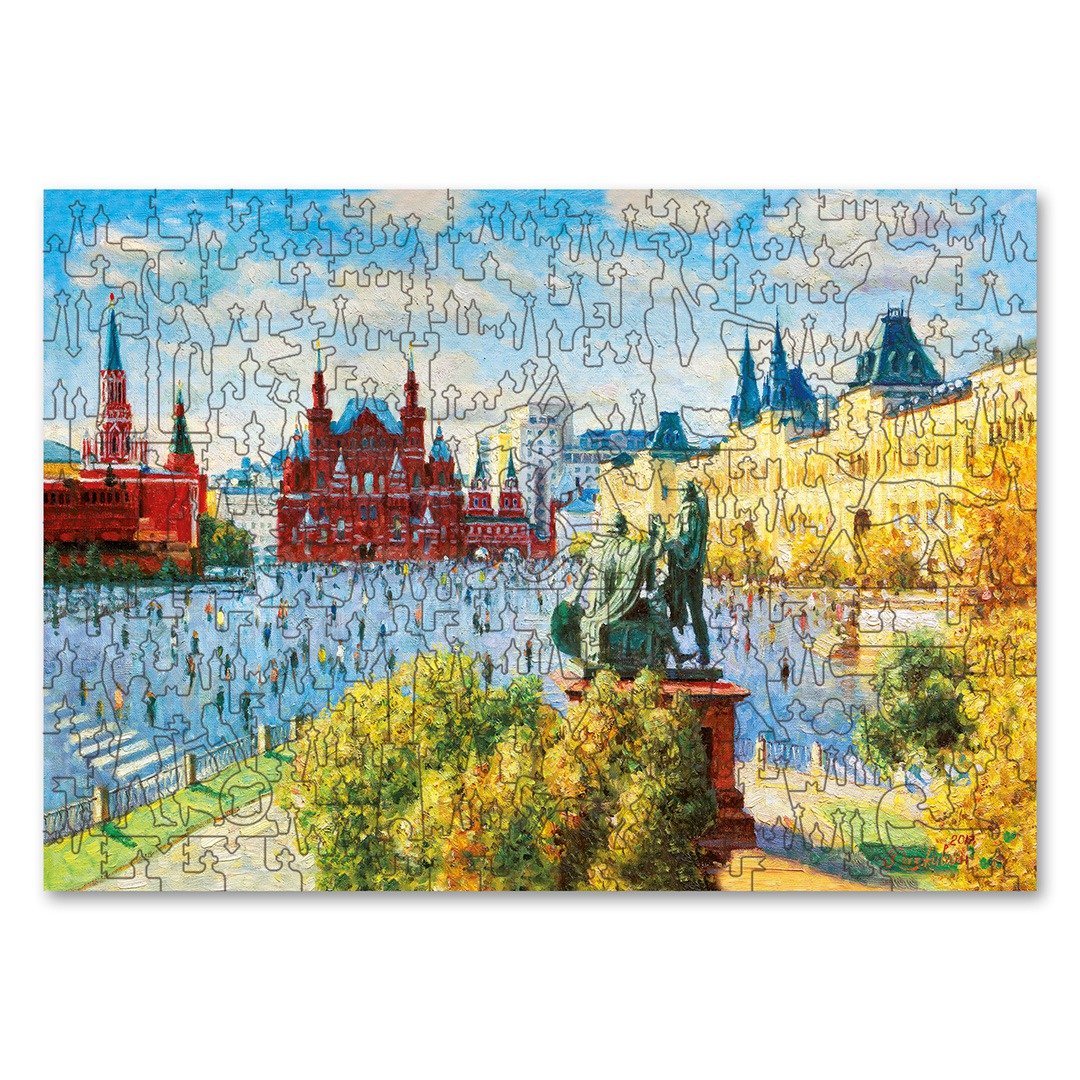 DAVICI Wooden Jigsaw Puzzles - Moscow is 870 years old - 桌游/玩具 - 木头 