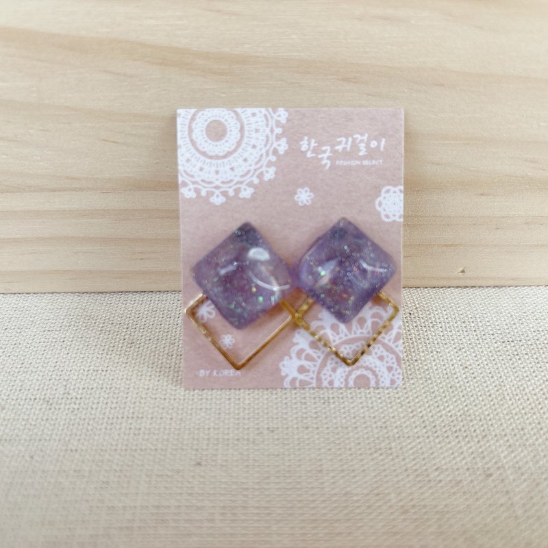 温感变色系列 - 耳环/耳夹 - 树脂 多色