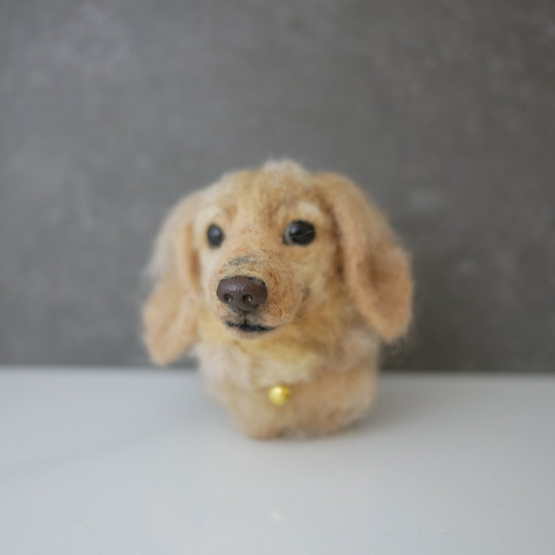 奶油腊肠定制化羊毛毡  宠物定制 公仔 - 玩偶/公仔 - 羊毛 橘色