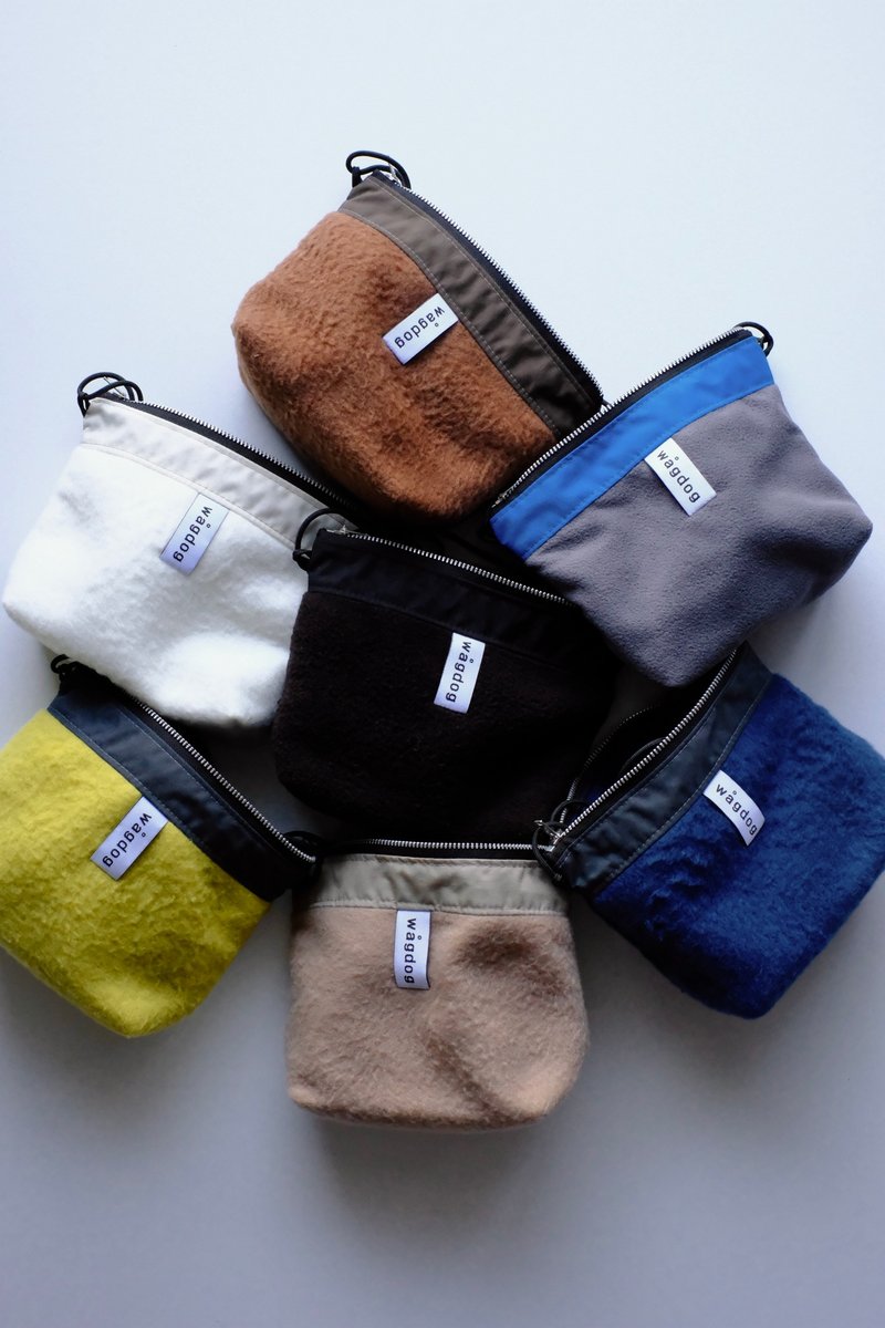 Fleece 抓绒折叠船型底迷你侧背包 随身小包 - 侧背包/斜挎包 - 其他人造纤维 多色