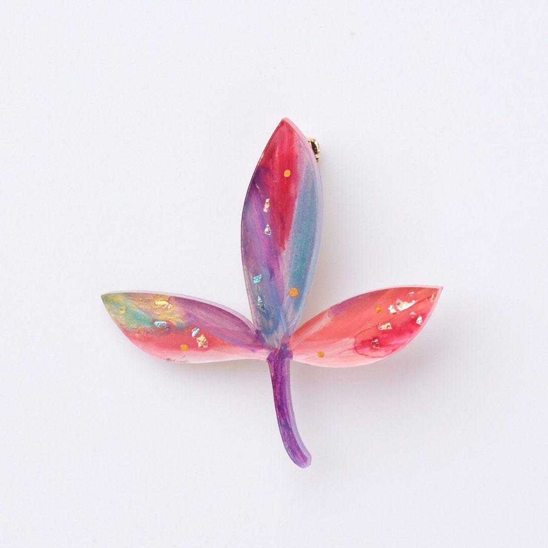 brooch - 胸针 - 压克力 粉红色