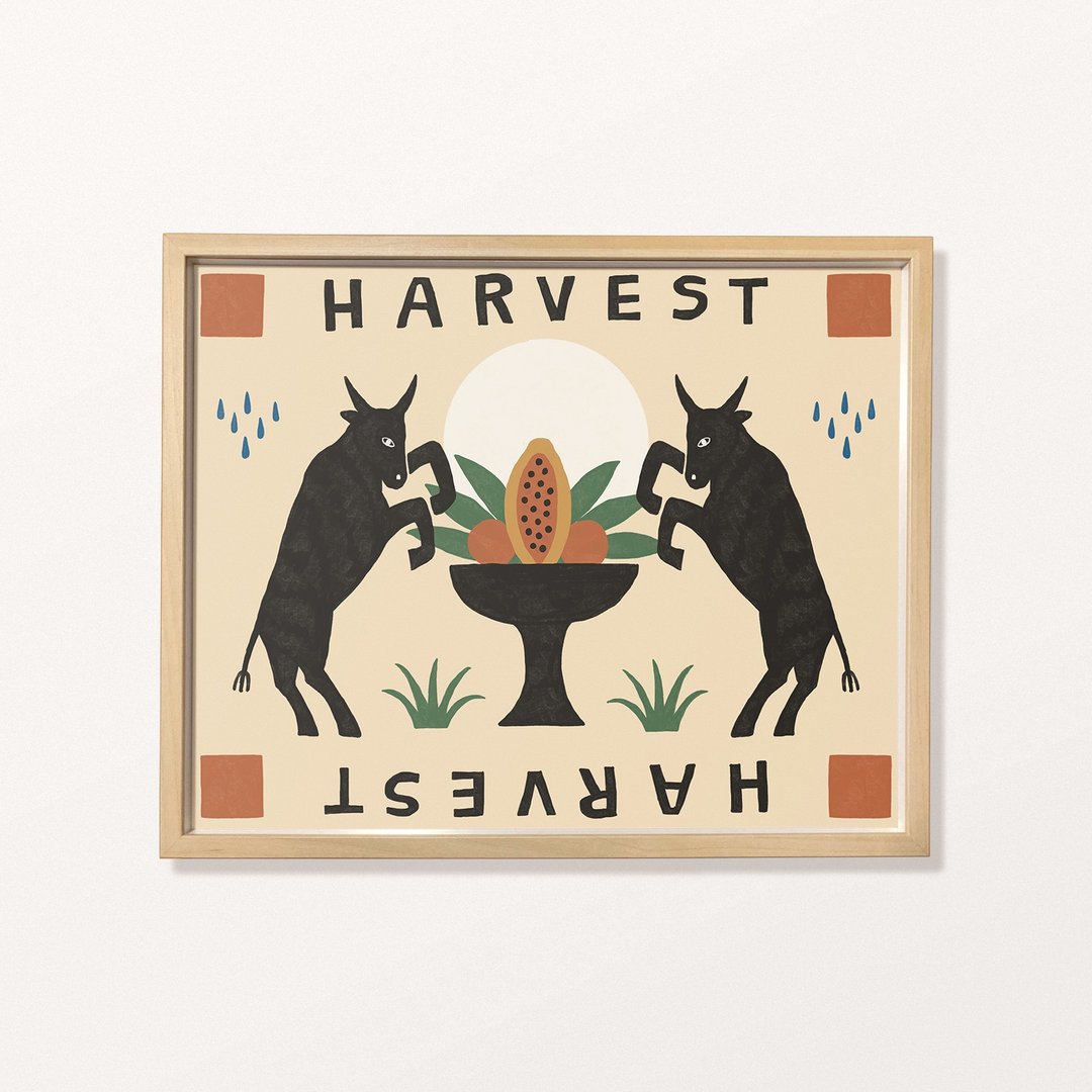 Salmo - Harvest - 印刷画/复制画/插画/Print - 海报/装饰画/版画 - 纸 卡其色