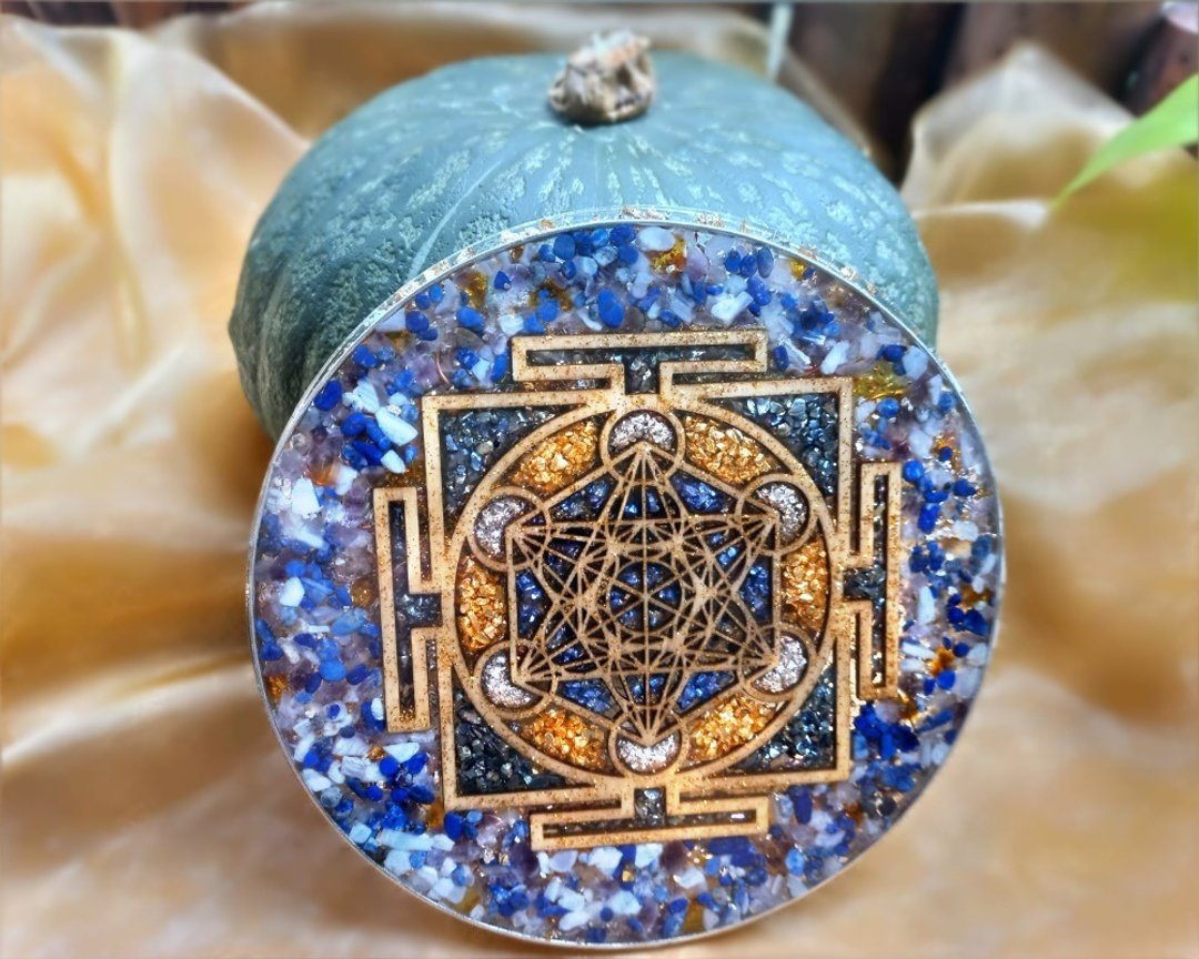 麦达昶奥刚能量充电盘 | 神圣几何 | 能量净化 - 摆饰 - 水晶 多色
