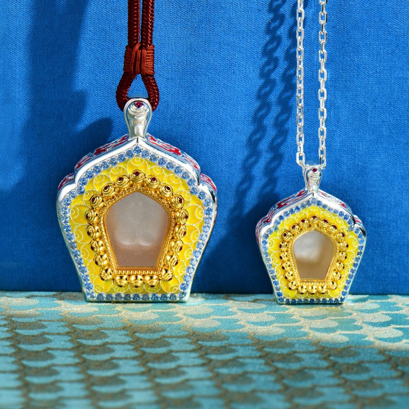 藏传佛教 嘎屋系列 如意摩尼宝纯银925 嗄屋 - 项链 - 贵金属 多色