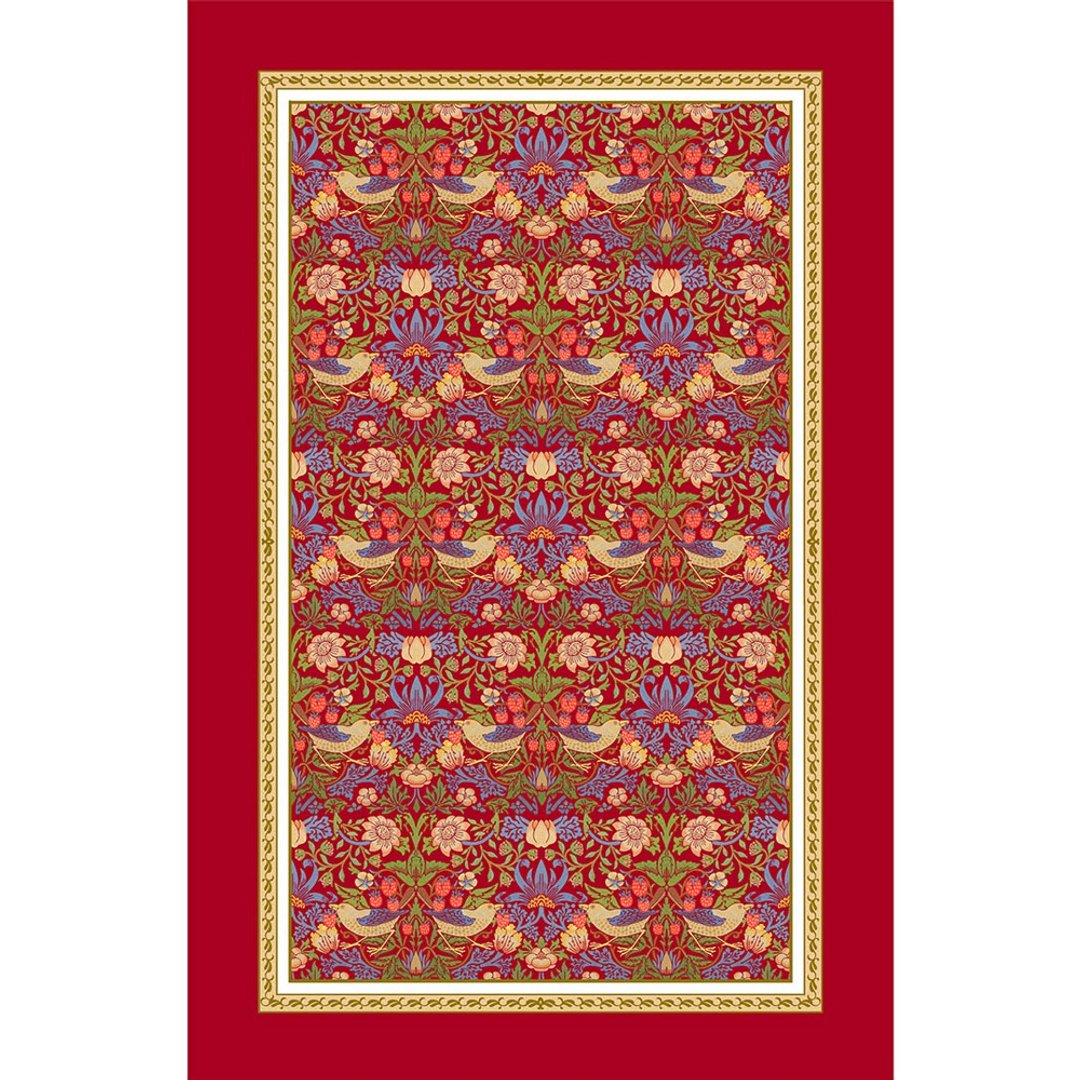 英国 RK | 经典Classic Collection草莓鸟园70*48cm茶巾红色边框 - 厨房用具 - 棉 多色