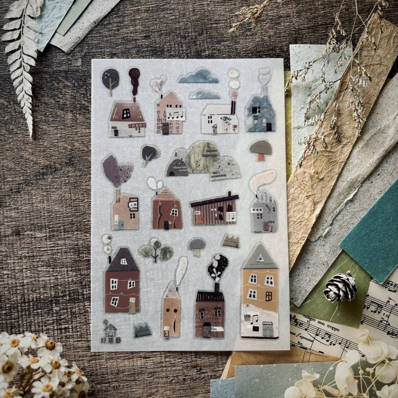 转印贴纸-拼贴部屋 - 贴纸 - 塑料 多色