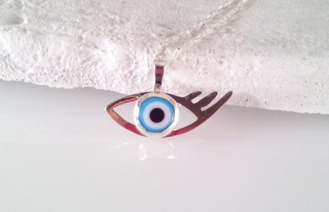 ◇ Evil Eye SV pendant to prevent evil eyes ◇ [TQ] - 项链 - 其他金属 蓝色